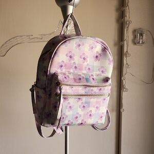 Floral Print Backpack Purse 🌸
